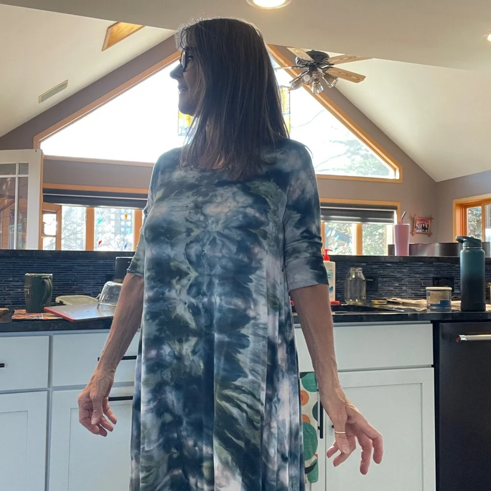 Handmade Hand Dyed Heyne Bogut sz 3 Dress - Picture 9 of 12